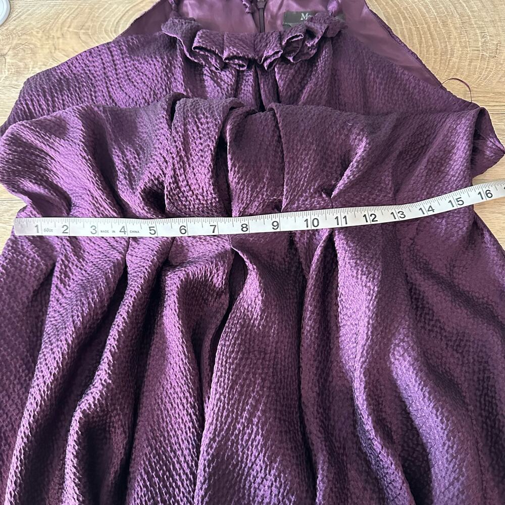 MaxMara Made in Italy Silk Halter Style Cocktail Dress Purple 8 - Picture 14 of 15